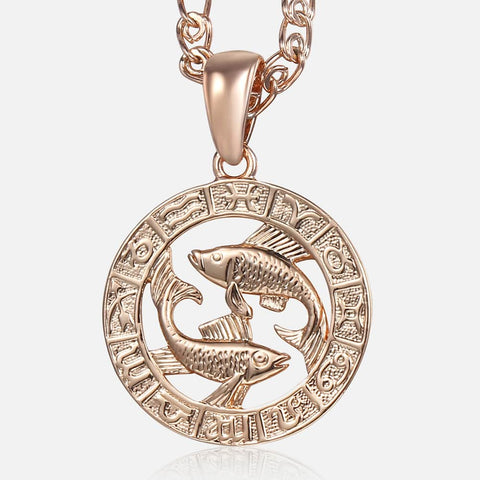 Pisces Zodiac Sign Necklace